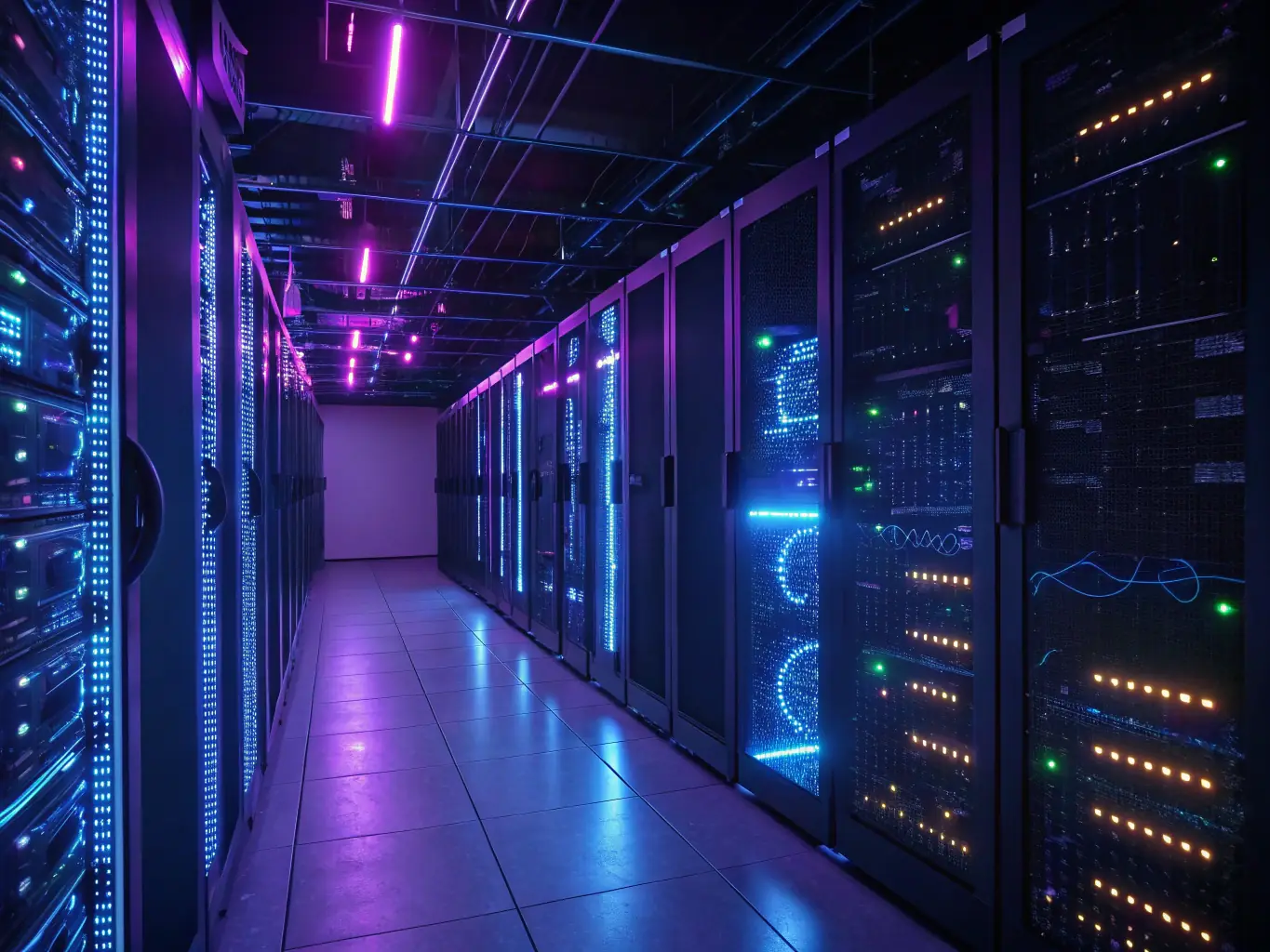 An image showcasing a cloud data center, representing Magnus International Group's capabilities in AWS cloud services.